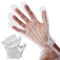100-Pack Disposable Food Safe Gloves for Cooking, Kitchen Prep and Baking (One Size Fits Most, Clear)